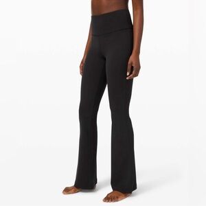 Lululemon Groove Super-High-Rise Flared Pant Nulu - Black Yoga Pants